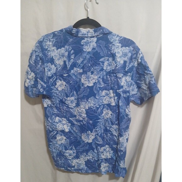 St Johns Bay Womens Hawaiian camp shirt sz L tropical floral luau vtg rayon - Picture 7 of 8